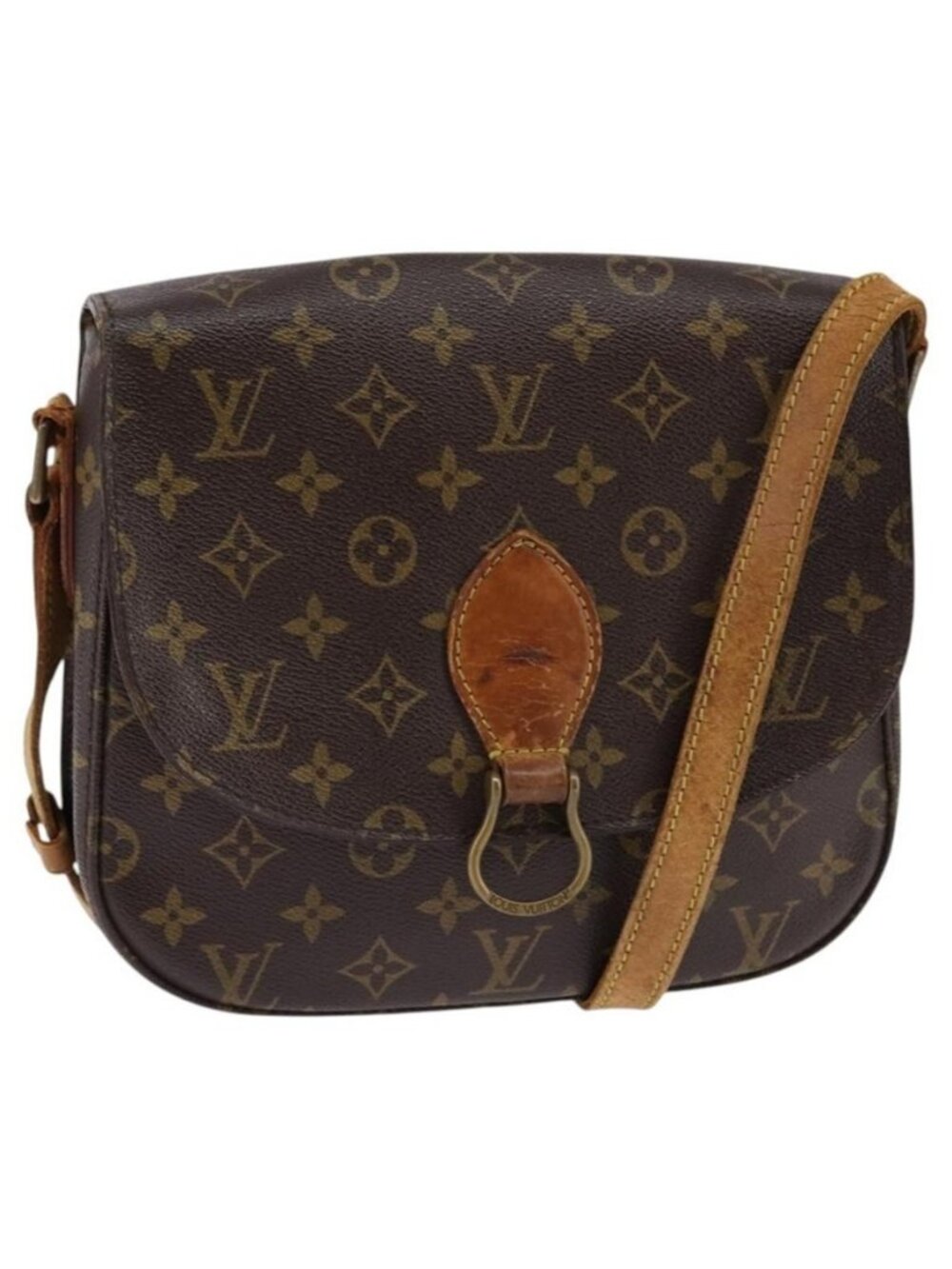 Authentic LOUIS VUITTON Monogram Saint Cloud GM Shoulder Bag M51242 LV